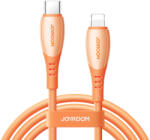 JOYROOM Cablu pentru incarcare si transfer de date Joyroom S-A59 Vibrant Series, USB-C/Lightning, 30W, 1.2m, Portocaliu (6956116764906)