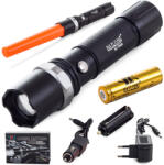 Bailong Lanterna Puternica cautare, police, offroad , CREE , din aluminiu, functie zoom, iluminare 600metri, lanterna militara - Copie (08278)