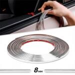  Rola Ornament autoadeziv, 8mm x 15m, culoare Crom SILVER (AVX-T2257)