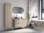 Cersanit Set mobilier baie complet cu riflaje Cersanit Tirso cu lavoar, dulap suspendat si oglinda (setTirsoC)