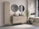 Cersanit Set mobilier baie complet cu riflaje Cersanit Tirso cu 2 lavoare, dulap suspendat si 2 oglinzi (setTirsoC1)