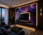  Стенен панел bamboo charcoal i Модел: 5914 i с непрекъсната или огледална шарка i uv лак