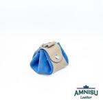 Amnisu Szürke - világoskék bőr mini 2in1 szütyő és kockatálca N8014-6014