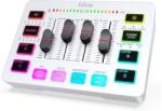  FIFINE SC3 RGB Fehér Audio Mixer - USB Hangkártya & Kontroll Panel - fehér (SC3-White)