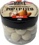 BritBaits Pop Up fluo Fokhagyma-Mandula 16 mm