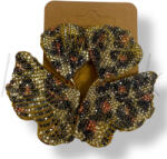  Leopárd csillogó levél fülbevaló