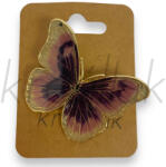  Arany színű lepkés kitűző
