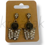  Fekete köves fülbevaló - kreallak - 1 800 Ft