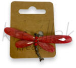  Piros szitakötő kitűző