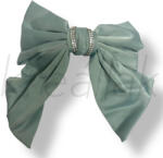  Menta köves szatén masni hajcsat