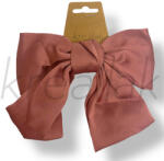  Rózsaszín szatén masni hajcsat