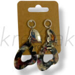  Fekete szív fülbevaló