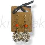  Ezüst színű pókos fülbevaló