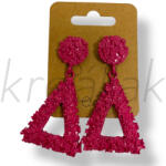  Pink háromszög fém flbevaló