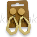  Bézs absztrakt fa fülbevaló