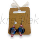  Festett cseh üveg fülbevaló