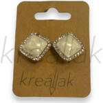  Klipszes köves fülbevaló