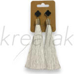  Fehér hosszú bojtos fülbevaló