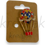  Színes hőlégballon kitűző