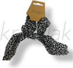  Fekete ocelot mintás masni hajgumi