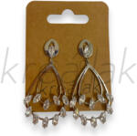  Köves csepp formájú fülbevaló