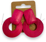  Pink fa fülbevaló