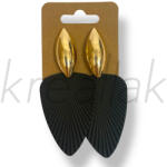  Fekete sellő fülbevaló