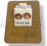  Barack csepp kő fülbevaló