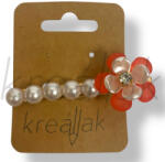  Fehér virág hajcsipesz