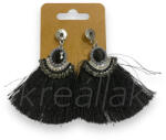  Fekete bojtos fülbevaló - kreallak - 2 600 Ft
