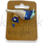  Kék madár kitűző