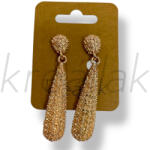  Rosé csepp formájú fém fülbevaló