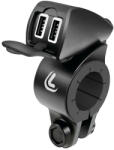 LAMPA Dupla Usb Aljzat, Kormányra rögzíthető, Vízálló, 12/24V 5400 mA (0138828)