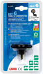 LAMPA Ext-6, Din Szivargyújtó aljzat, Süllyesztett, 12/24V (0139007)