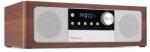 Audizio LUNATA Microsistem all-in-one premium, 2x50W, stereo, Bluetooth/CD/MP3/USB/DAB+, maro inchis/argintiu, Audizio (102.393)