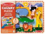 Spin Master Puzzle din lemn Melissa & Doug Spin Master - Animale din Safari 8 piese 2 Ani+ (681147006331) Puzzle