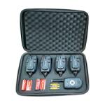 Wind Blade Set 4 avertizori pescuit cu statie Wind Blade 4 culori si geanta protectie 522