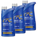 MANNOL 3бр x 1л Спирачна течност mannol dot-4 brake fluid (mn3002-3)
