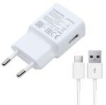 Samsung hálózati töltő USB aljzat (15W, gyorstöltő + EP-DG970BWE Type-C kábel 100cm) FEHÉR (92260)