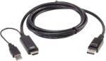 ATEN Cablu KVM activ ATEN, HDMI, DisplayPort, USB, 1.8m, 4K Ultra HD 60Hz, HDCP 1.4 (2L-7D02HDP)
