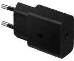 Samsung hálózati töltő Type-C aljzat (15W, PD gyorstöltő) FEKETE (134149)