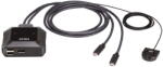 ATEN Switch KVM ATEN US3312-AT, 2 porturi, DisplayPort 1.2, 4K DCI (US3312-AT)