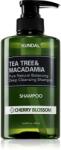 KUNDAL Tea Tree & Macadamia Cherry Blossom mélyen tisztító sampon frissítő hatással 500 ml