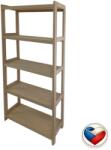 Tonap Raft din lemn de fag, 5 rafturi, 173x70x33 cm, fără finisaj (5BP70) Raft