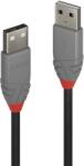 Lindy USB Összekötő Fekete 5m 36695 (36695)