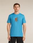 Icebreaker Merino 150 Tech Lite SS Tee Bear Catch férfi funkcionális póló L / kék