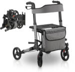 Juskys Összecsukható alumínium járókeret Vital - szürke (51034)