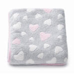 New Baby Baba takaró New Baby 80x90 heart pink