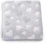 New Baby Baba takaró New Baby 80x90 heart grey