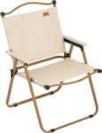 Outsunny Scaun de camping scaun de pescuit pliabil cu brate tesatura Oxford si structura otel 54 x 59 x 78 cm Kaki | Aosom Romania (A20-317V00KK)
